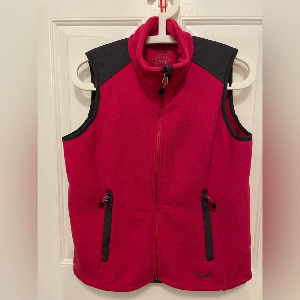 LL Bean Women’s Fleece Vest Size XS
